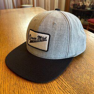 Men's Ocean Mist Gray/Black Snapback Baseball Hat Cap
